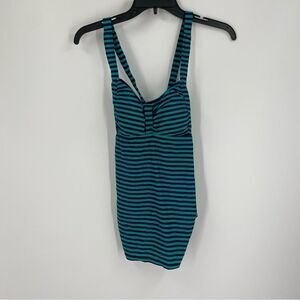 Motherhood Maternity Striped Tankini Bikini Top size S